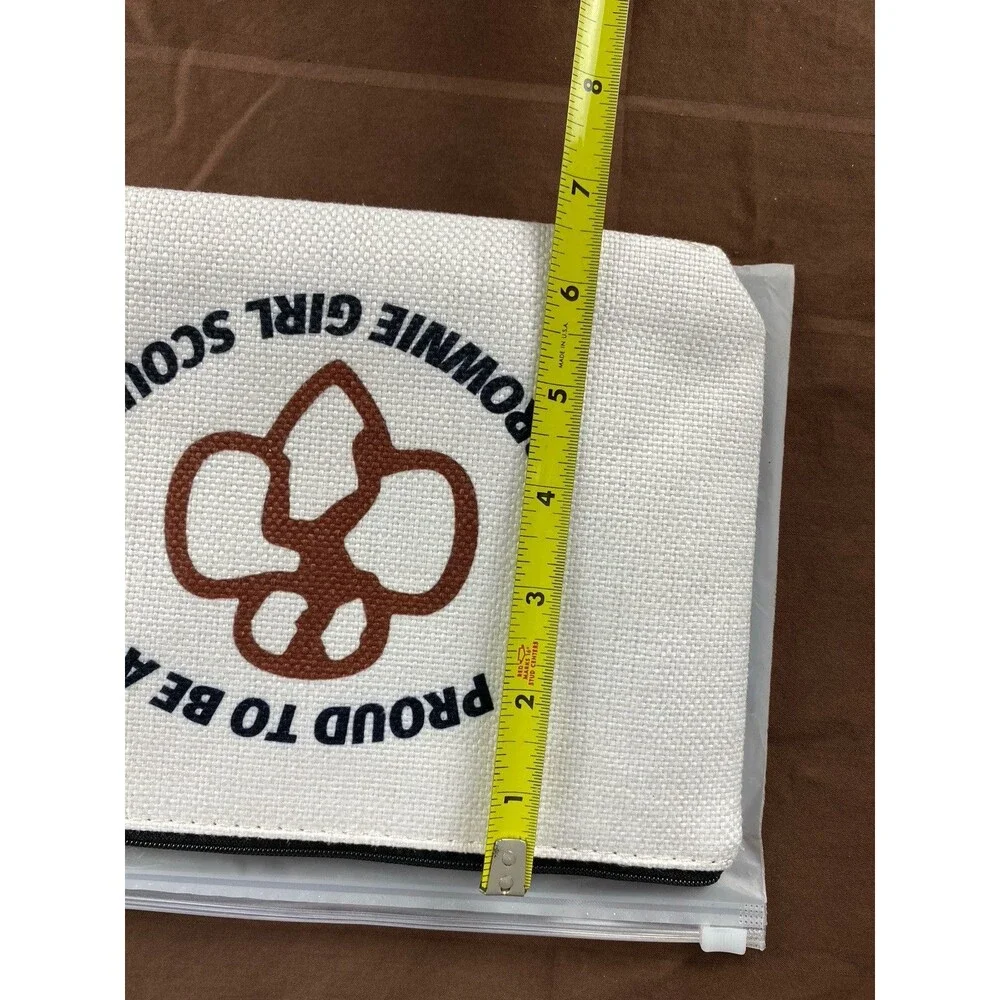 Brownie Girl Scout Cosmetic Bag Girl Scout Troop Zipper Pouch Scout